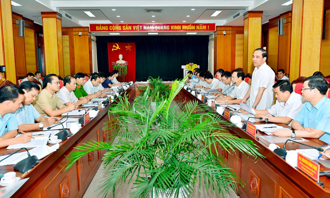 Thường trực Tỉnh ủy làm việc với huyện Yên Sơn