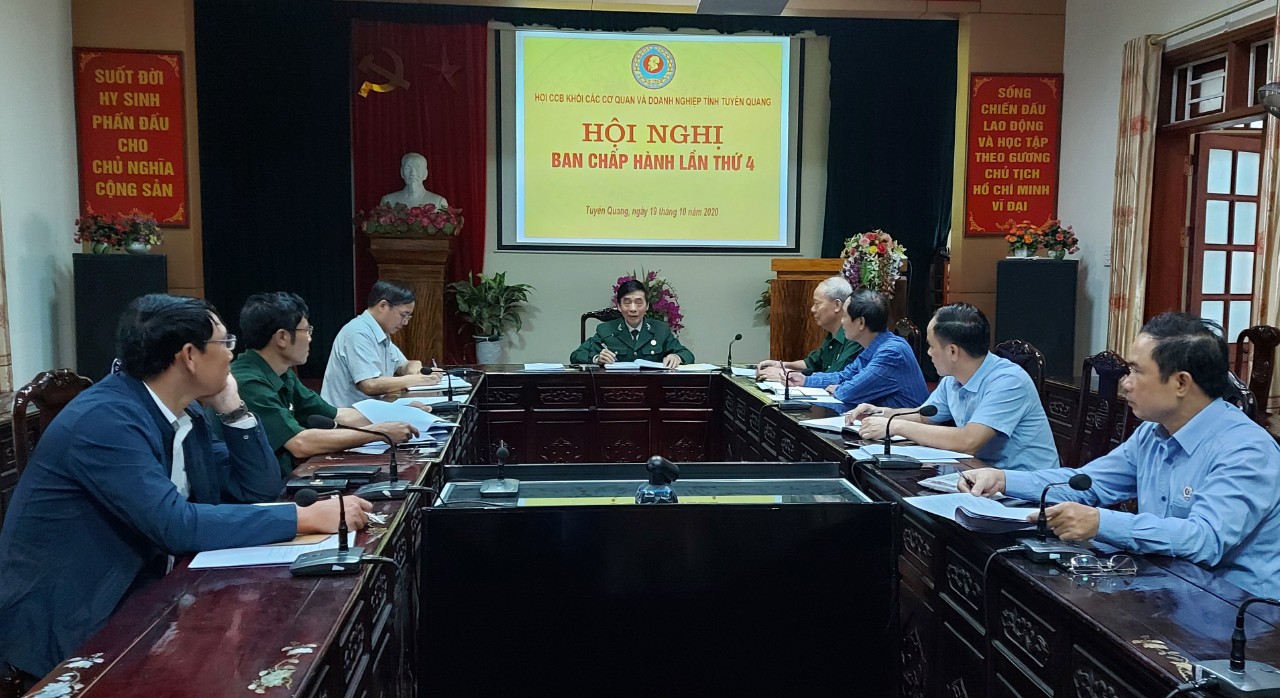 Hội Cựu chiến binh Khối các cơ quan và doanh nghiệp tỉnh tổ chức Hội nghị Ban Chấp hành lần thứ 4