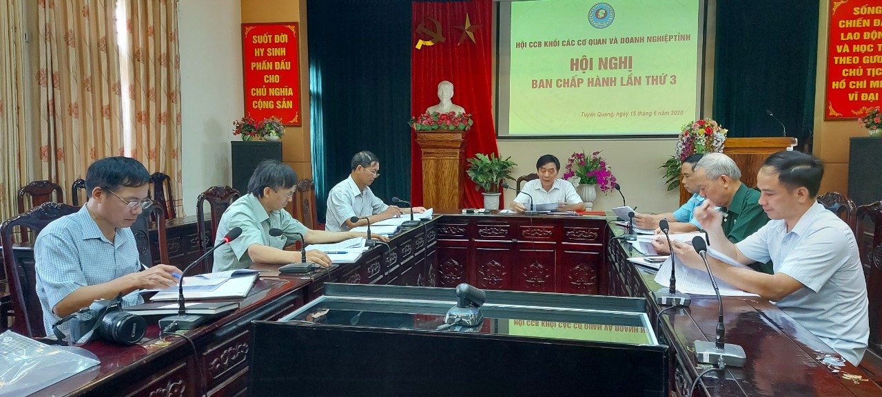 Hội Cựu chiến binh Khối các cơ quan và doanh nghiệp tỉnh tổ chức Hội nghị Ban Chấp hành lần thứ 3