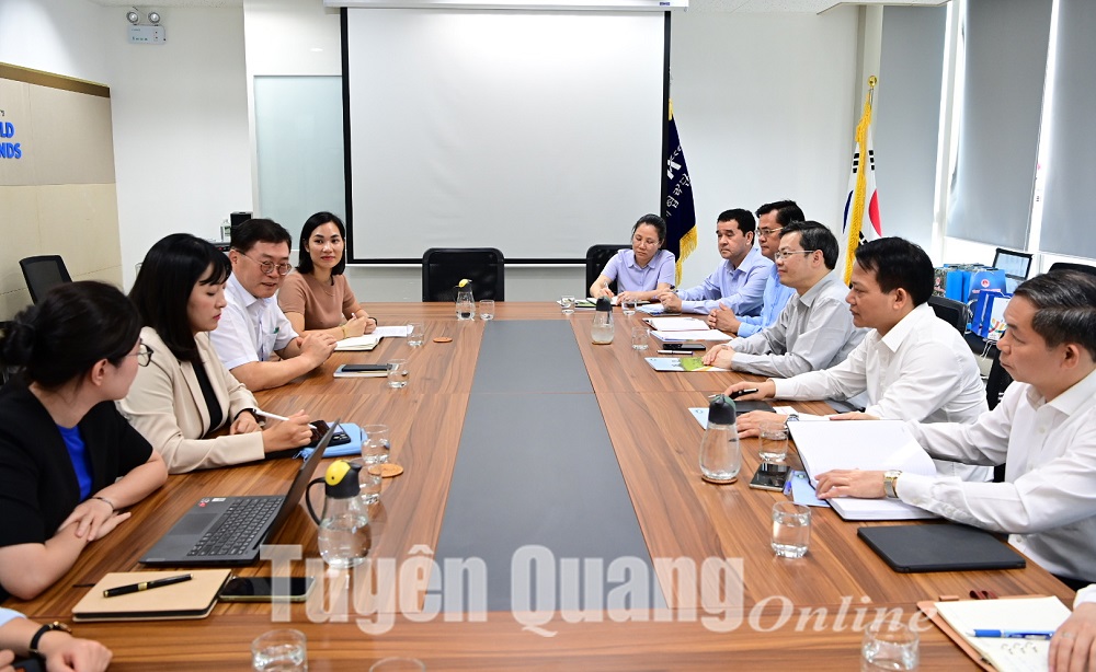 Đoàn công tác của tỉnh làm việc với Văn phòng quốc gia KOICA Việt Nam